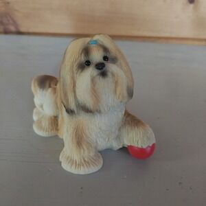 Vintage 2000 Stone Critters Shih-Tzu Figurine 4" SC-1151